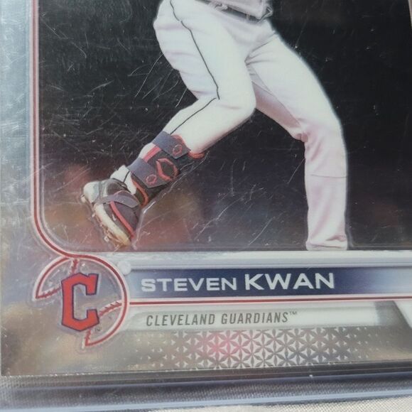 2022 Topps Chrome Steven Kwan rookie card USC85  - Cleveland Guardians RC - Picture 2 of 9